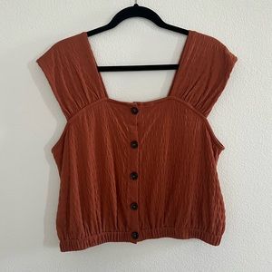 Madewell button down cinch tank